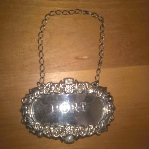 Silver Port Decanter Tag