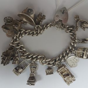 Sterling Silver Charms Bracelet