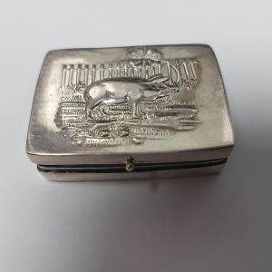 Silver Pig Pill Box